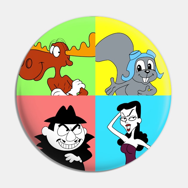 Rocky Bullwinkle Pop Pin by LuisP96