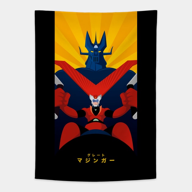 127 Classic Mazinger Tapestry by Yexart