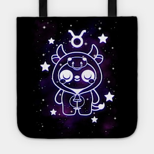 Taurus kawaii zodiac sign Tote