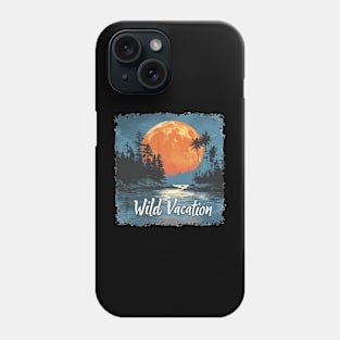 Outdoors - Wild Vacation (White Lettering) Phone Case