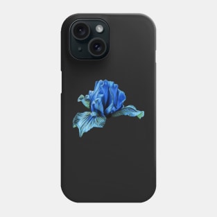 Blue iris flower Phone Case