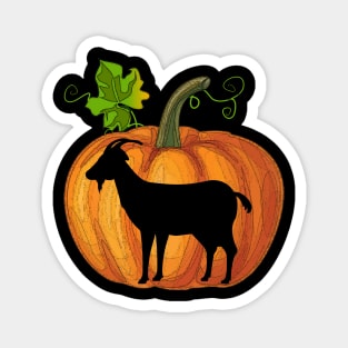 Goat in pumpkin Magnet