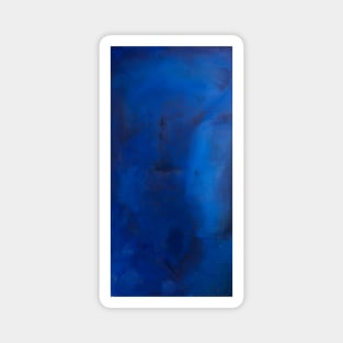 Deep Blue Abstract Painting Magnet