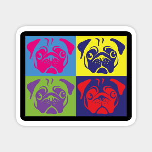 Pug Pop Art Magnet