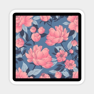 Flower Pattern pink Magnet