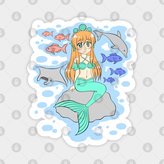 Mermaid Princess Magnet by TeriyakiPigeon