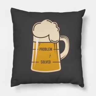 Beer Problem Solved Pillow