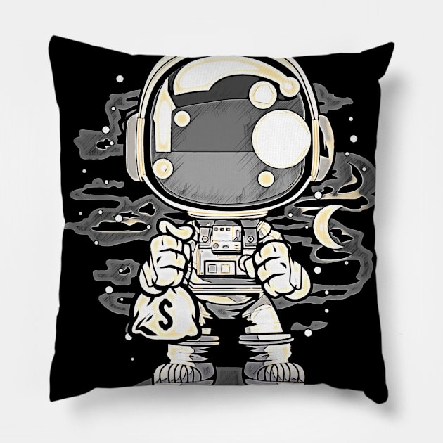 Astronaut Chibi • Funny And Cool Sci-Fi Cartoon Drawing Design Great For Any Occasion And For Everyone Pillow by TeesHood