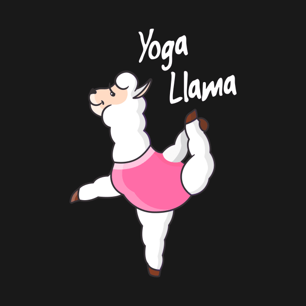 Yoga Llama Funny Meditation Yogi Gift by Foxxy Merch