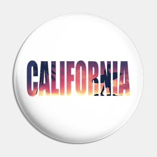 Vintage Filtered California Postcard Pin