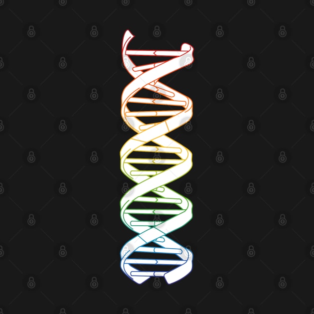 DNA Double Helix Rainbow Rosalind Watson Crick SCIENCE Biology by labstud