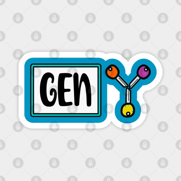 Gen Y - Millennials Magnet by The MKE Rhine Maiden