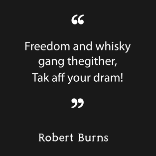 Robert Burns on Whisky T-Shirt