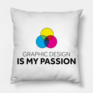 Graphic Design is My Passion Pillow