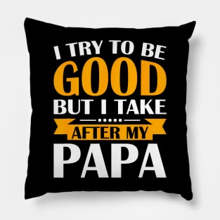 but i Take my Papa Toddler Kids Pillow