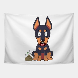 Funny alsatian smells poo poo Tapestry