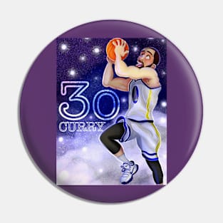 Steph Curry 30  Toon Style Pin