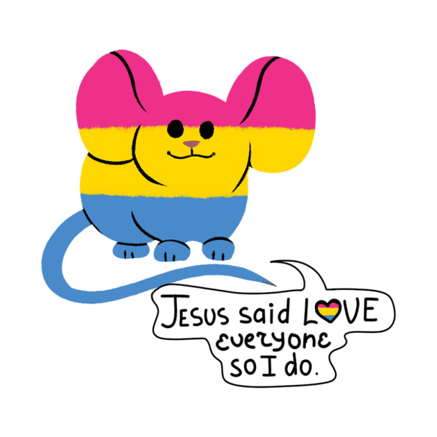 Pansexual Pride Mouse - Pansexuality - T-Shirt | TeePublic