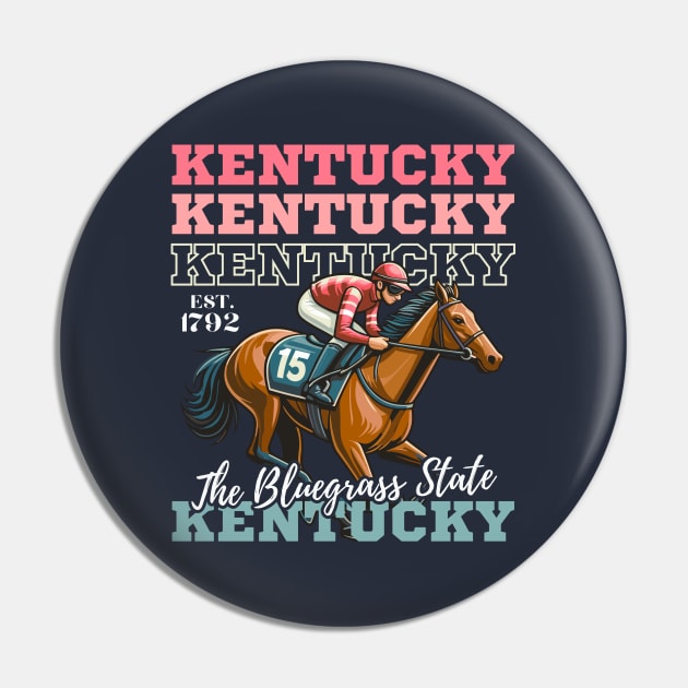 Kentucky The Bluegrass State Pin by Etopix