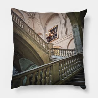 Louvre Palace architectural details Pillow