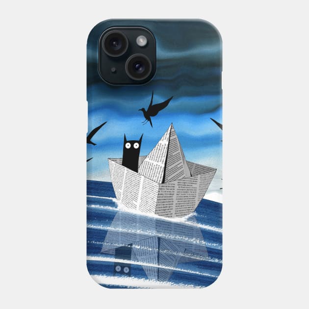 Paper Boat Phone Case by Scratch