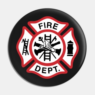 Fire Dept Maltese Cross Gifts Pin