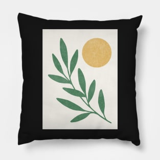 Leaf Sun - Gold Green Pillow