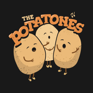 The Potatones - Veggie Pun Singing Trio T-Shirt