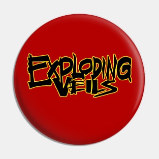 Exploding Veils Logo (Yellow) Pin