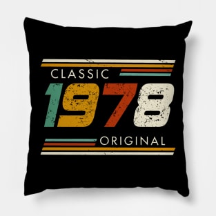 Classic 1978 Original Vintage Pillow