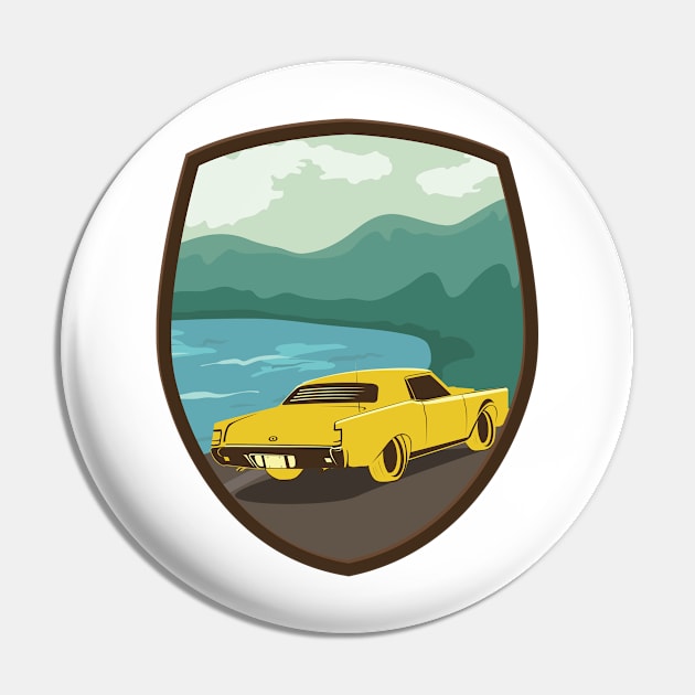 Classic Car Road Trip Pin by SWON Design