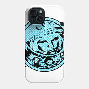 Yuri Gagarin - The First Man In Outer Space - (Blue Print) Phone Case