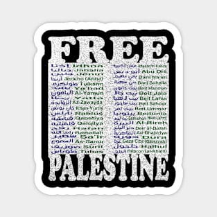 Free Palestine,Palestine cities, Palestine solidarity,Support Palestinian artisans,End occupation Magnet