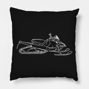 Cool Snowmobile Pillow