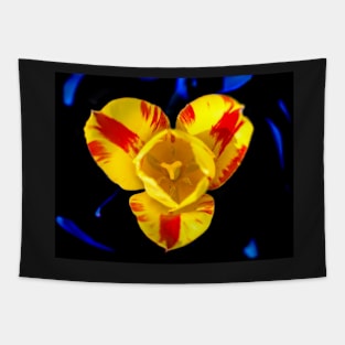 Yellow Rembrandt Tulip Tapestry