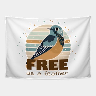 Eastern Bluebird: Free as a Feather Tapestry