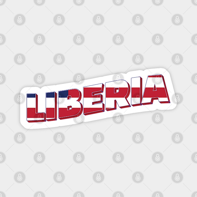 Liberia Vintage style retro souvenir Magnet by DesignerPropo