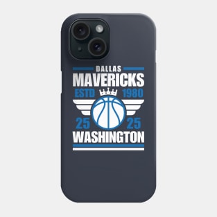 Dallas Mavericks Washington 25 Basketball Retro Phone Case