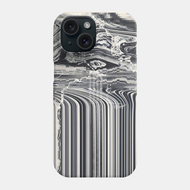 Eye Glitch Art Phone Case by Yeroma