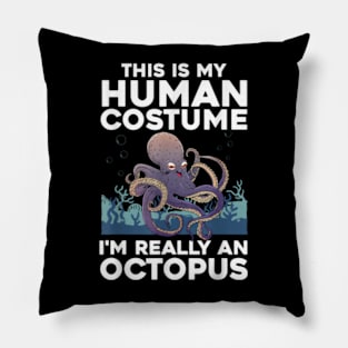 Octoholic Alcoholic Funny Beer And Octopus Pillow