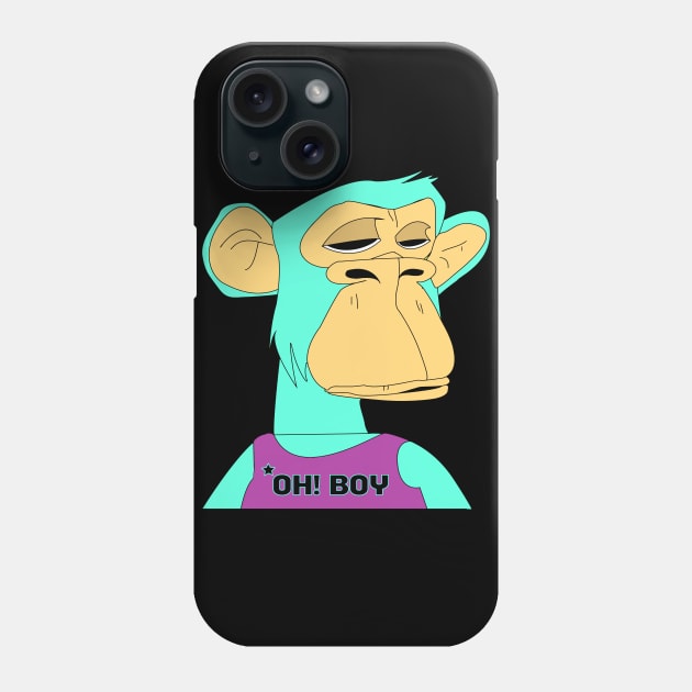 newest oh boy sad ape nft (non fungible token) Phone Case by illustraa1