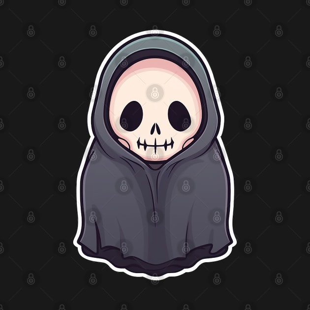 Cute Grim Reaper for Halloween by Designixie