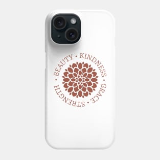 Dahlia Flower Meaning in Cinnamon Phone Case