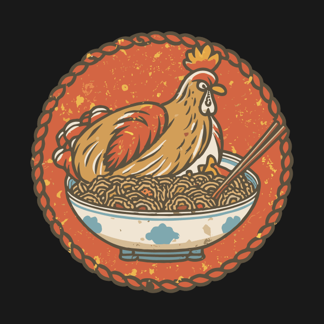 Chicken and rice design by SecuraArt