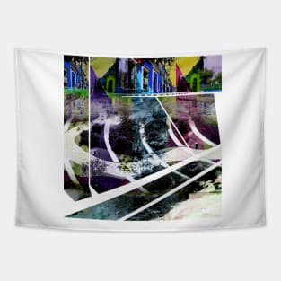 mazatlan dream street art wallpaper in photo collage Tapestry