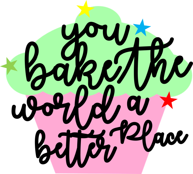 you bake the world a better place cakes Kids T-Shirt by VanArt