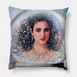 Sarah Trapped in the Labyrinth Snowglobe Pillow