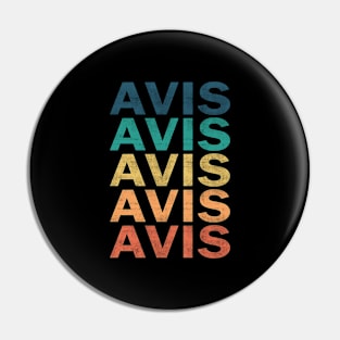 Avis Name T Shirt - Avis Vintage Retro Name Gift Item Tee Pin