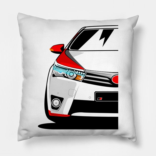 Corolla Altis GR Gazoo Racing 2014 Pillow by gaplexio