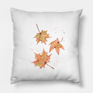 Fall leaves painting Pillow